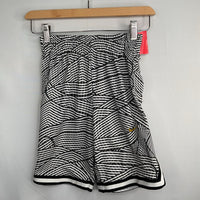 Size 10-12: Nike Black/White Print Basketball Shorts