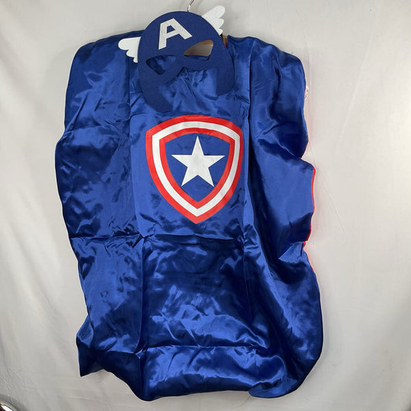 Size OS: Blue/Red Captain America Cape