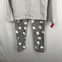 Size 7: MyFace Grey/White Rams 2pc PJs