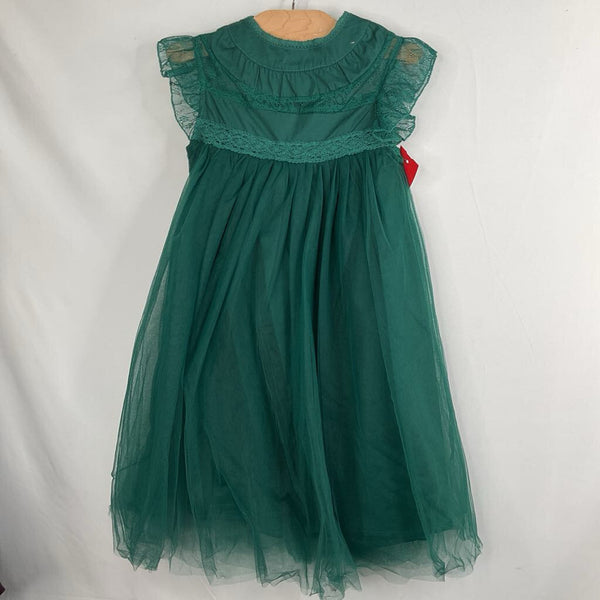 Size 3-4: Trish Scully Green Floral Lace/Tulle Fancy Dress NEW w/ Tags