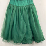 Size 6-7: Trish Scully Green Floral Lace/Tulle Fancy Dress