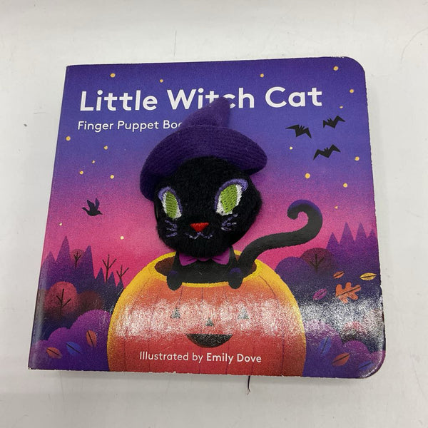 Little Witch Cat Finger Puppet Book (board book)