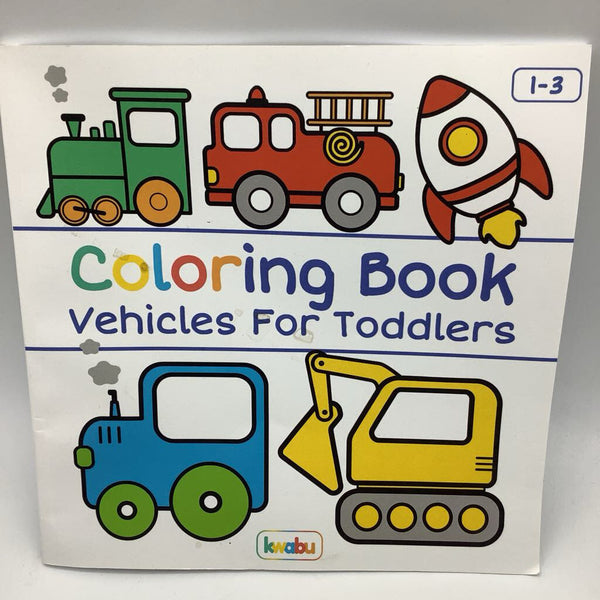 Coloring Book: Vehicles For Toddlers (paperback)