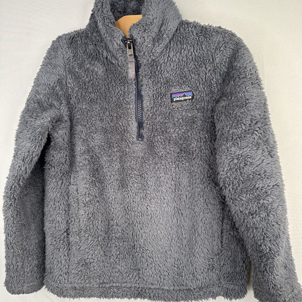 Size 5-6: Patagonia Grey-Blue Los Gatos 1/4 Zip High-Pile Fleece