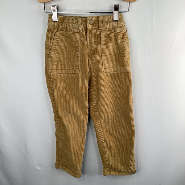 Size 3-4: Zara Yellow Corduroy Soft Waist Pants