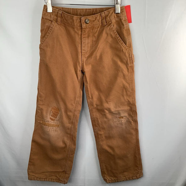 Size 6: Carhartt Brown Flannel Lined Adjsutable Waist Pants REDUCED