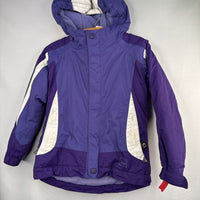 Size 4-5: REI Two Tone Purple/White Fleece Lined Poly Fill Coat REDUCED