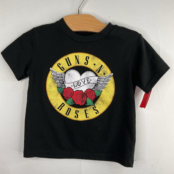 Size 3: Guns N' Roses Black/Colorful Logo T-Shirt