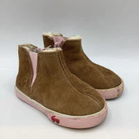 Size 7: See Kai Run Brown Suede/Faux Sherpa Lined Boots