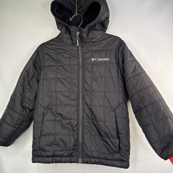 Size 4-5: Columbia Black Rugged Ridge Poly Fill Sherpa Lined Coat