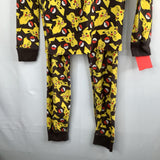 Size 6-7 (120): Hanna Andersson Grey/Yellow Pokemon Organic Cotton 2pc PJs