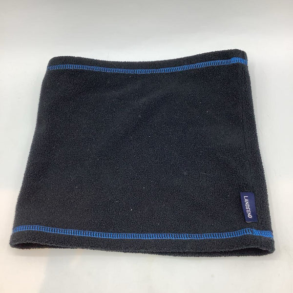 Size OS: Lands' End White/Blue/Purple Hearts Fleece Gaiter