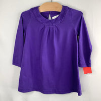 Size 3 (90): Hanna Andersson Purple Long Sleeve Dress REDUCED