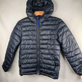 Size 8-9: Primary Navy Poly Fill Hooded Puffer Coat