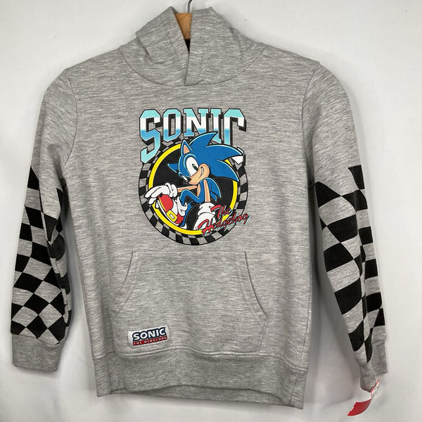 Size 8: Sonic the Hedgehog Grey/Multicolor Character Pullover Hoodie