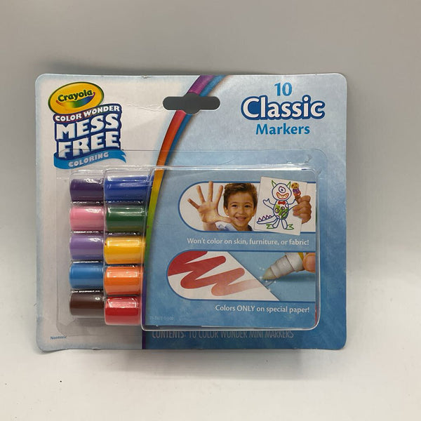 Crayola Color Wonder Mess Free Coloring Markers 10-Pack