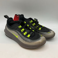 Size 2Y: Nike Air Max Black/Grey/Green Trim Lace-Up Sneakers