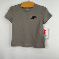 Size 2: Nike Grey/Black Logo T-Shirt NEW