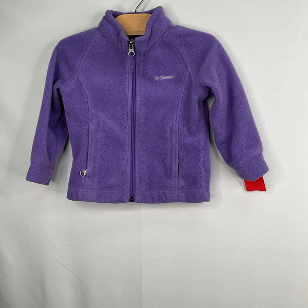 Size 2: Columbia Purple Fleece Zip-Up Coat