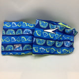 Speedo Blue/Green Citrus Print Fabric Arm Floaties