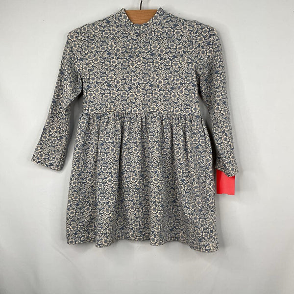 Size 2: H&M Blue/White Floral Long Sleeve Dress