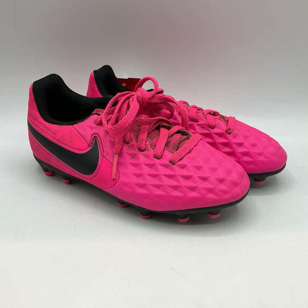 Size 12: Nike Neon Pink/Black Lace-Up Cleats