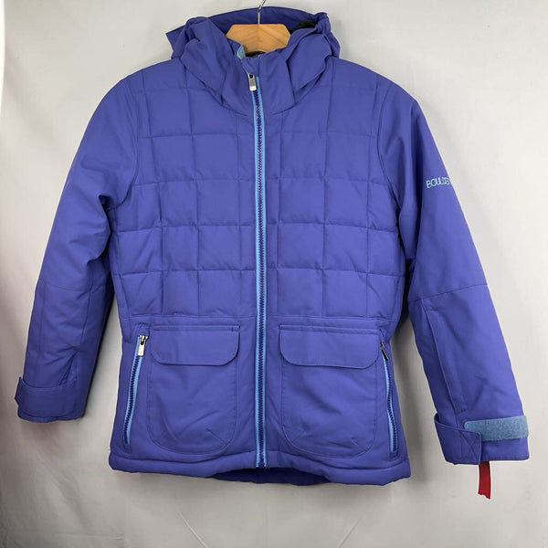 Size 7-8: Boulder Gear Purple Quilted Poly Fill Coat/Fleece Coat