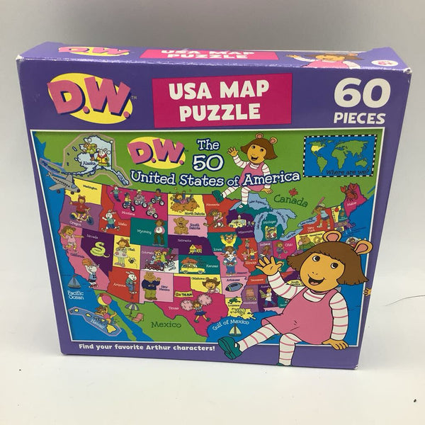 Arthur D.W. 60pc USA Map Puzzle