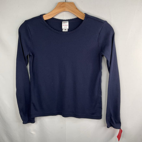 Size 10 (140): Hanna Andersson Navy Long Sleeve Shirt