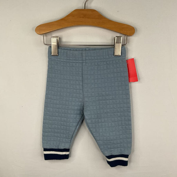 Size 0-3m: MiniBean Blue Quilted Cozy Pants