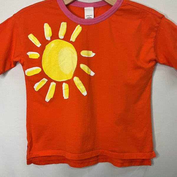 Size 7: Nordstrom Orange/Yellow/Pink Trim Sunshine T-Shirt