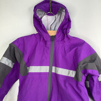 Size 2: Oaki Purple/Grey Rain Suit