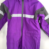 Size 2: Oaki Purple/Grey Rain Suit