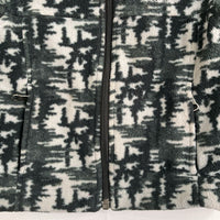 Size 2: Columbia Black/Grey Print Fleece Zip-Up Coat REDUCED