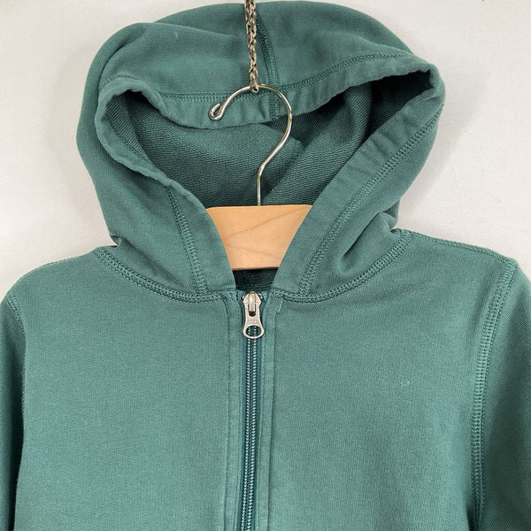 Size 4 (100): Hanna Andersson Green French Terry Zip-Up Hoodie