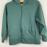 Size 4 (100): Hanna Andersson Green French Terry Zip-Up Hoodie