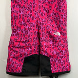 Size 3: The North Face Black/Pink/Purple Leopard Print Snow Bib