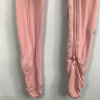 Size 12-18m: Kyte Pink Bamboo 1pc Zip-Up Footy PJs