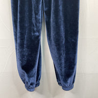 Size 6: Tucker + Tate Navy Velour Ruffle Trim Jumpsuit