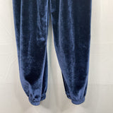 Size 6: Tucker + Tate Navy Velour Ruffle Trim Jumpsuit