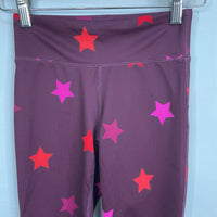 Size 8-10: Gap Purple/Red Stars Athletic Leggings