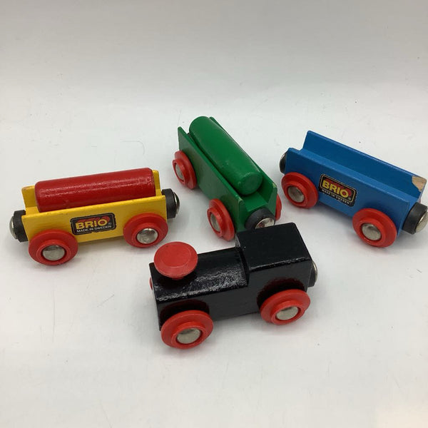 4pc Vintage Brio Train Cars