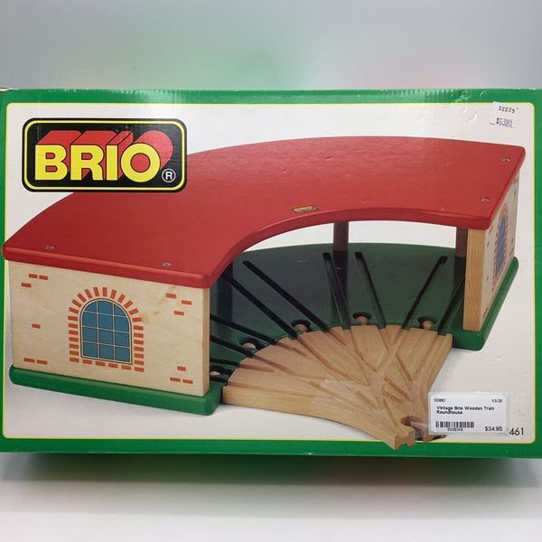 Vintage Brio Wooden Train Roundhouse