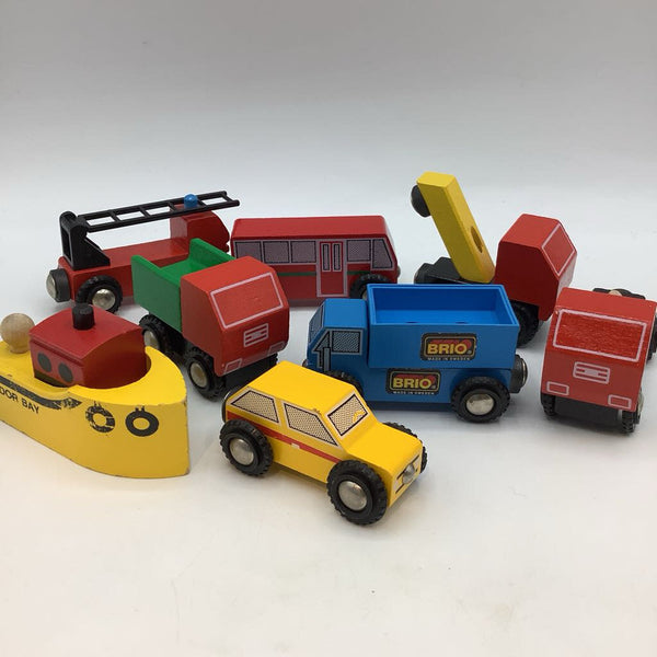 8pc Vintage Brio Train Cars