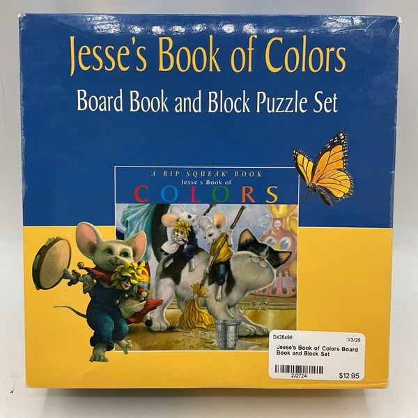 Jesse's Book of Colors Board Book and Block Set