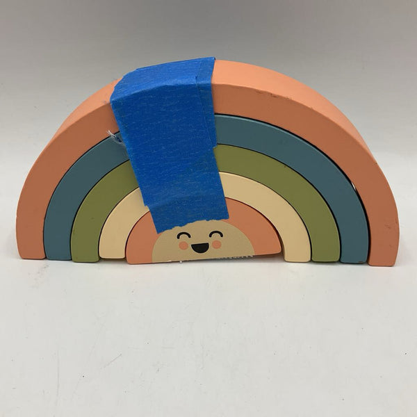 Wooden Happy Rainbow Stacker