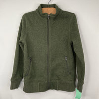 Size 6-7: Crewcuts Green Zip-Up Sweater