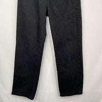 Size 7: Janie and Jack Black Corduroy Adjustable Waist Pants