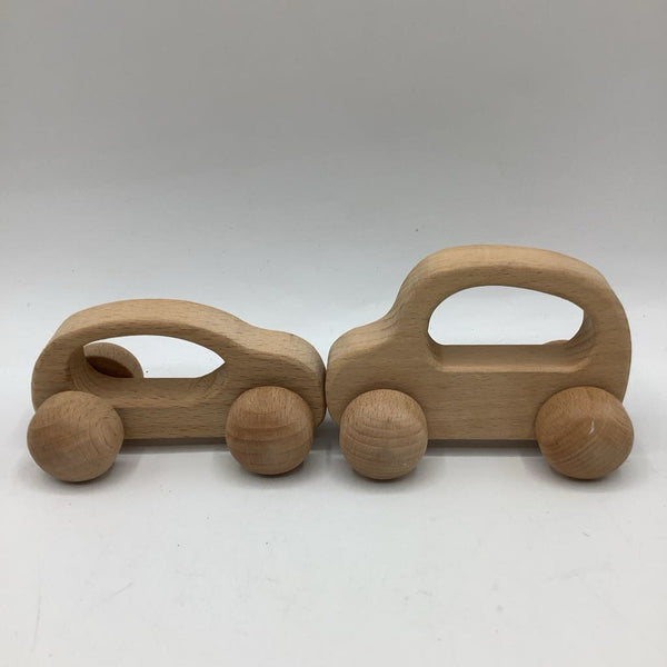 2pc Wooden Cars