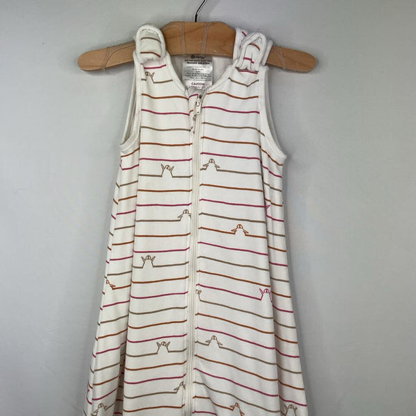 Size 18-36m: Ergobaby White/Tan/Pink Penguin Stripes Sleepsack